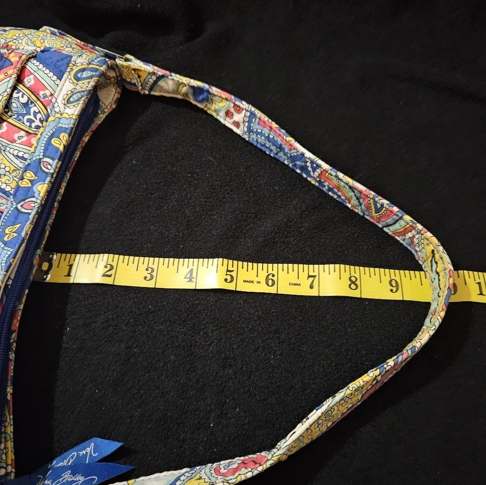Vera Bradley Casdidy in Marina Paisley- Quilted Multi-color Fabric Shoulder Bag